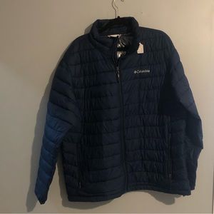 Columbia men’s blue Omni heat puffer winter jacket size XL